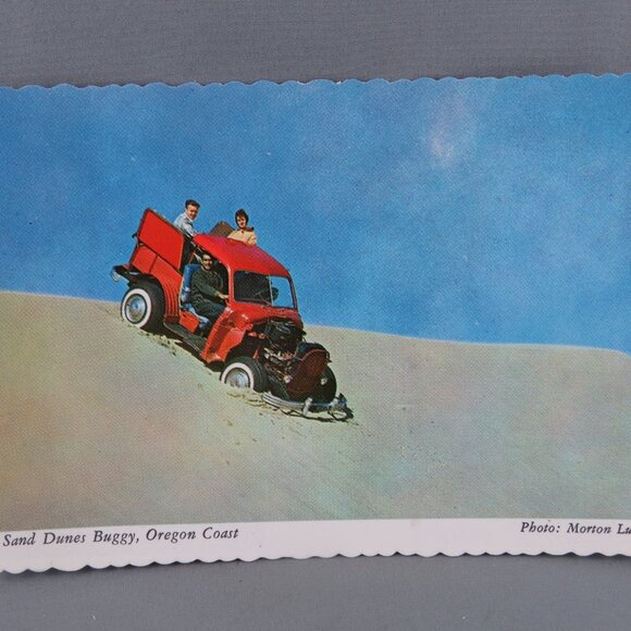 Vintage Postcard - Sand Dunes Buggy Oregon Coast - Smith Western Inc. - Picture 4 of 4
